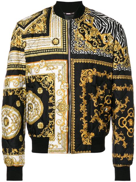 versace bomber jacket men|Bomber di Versace da uomo .